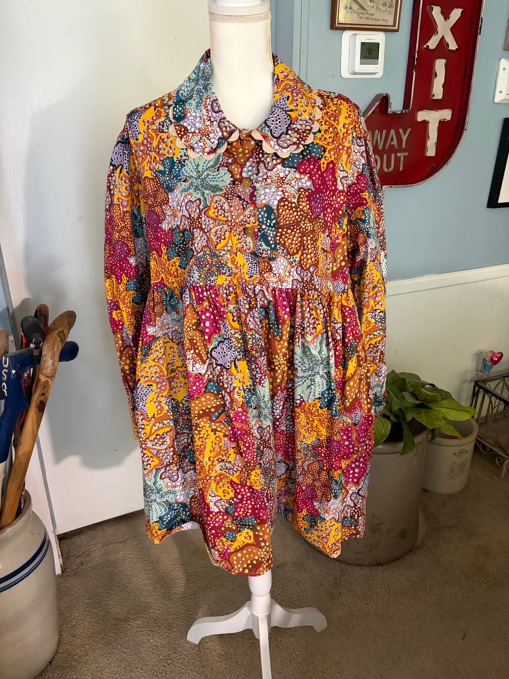 Kika Vargas for Target Vibrant Floral Patchwork Tunic Dress - Multicolor